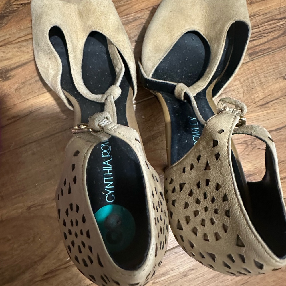 Tan color shoes